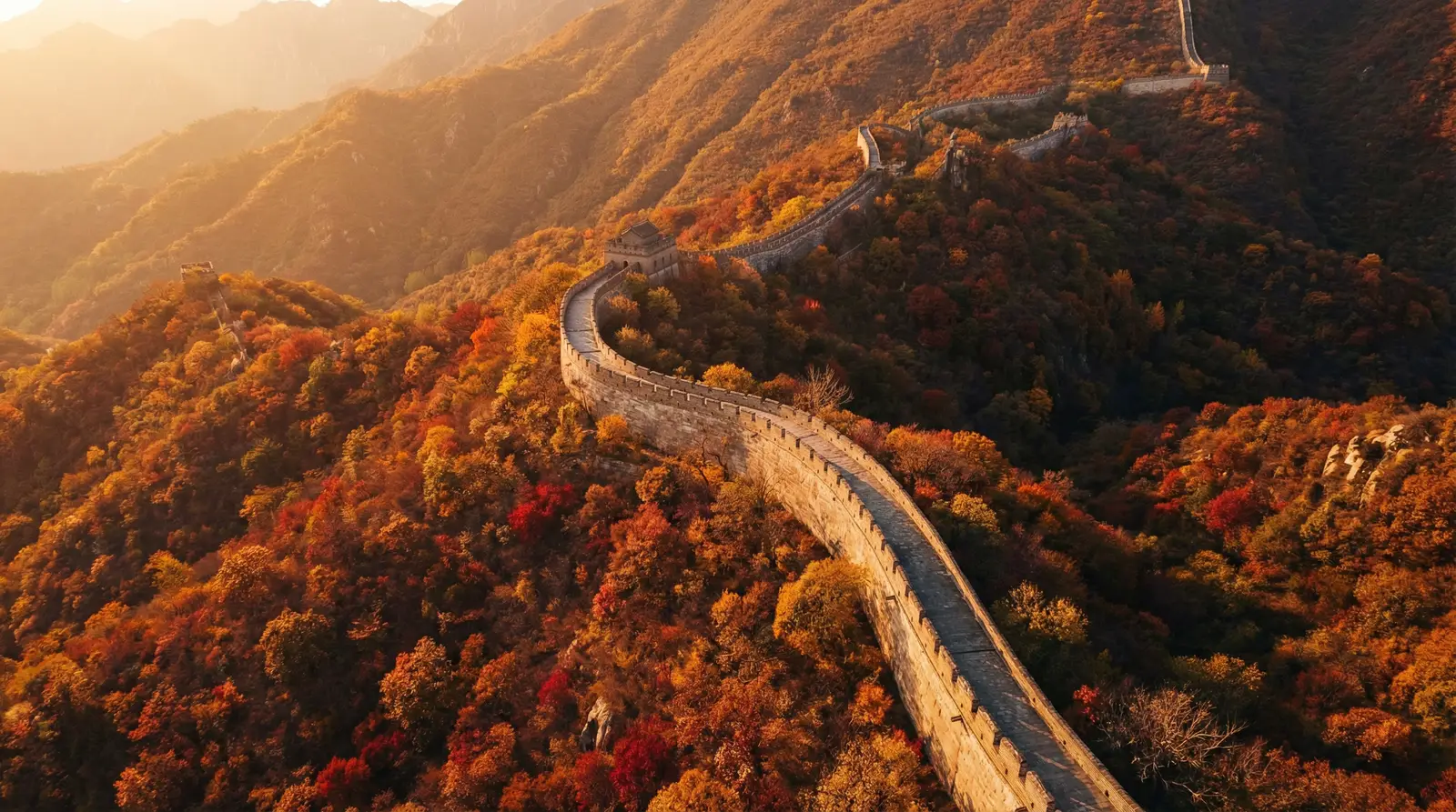 品色堂 免费 秋日长城航拍全景